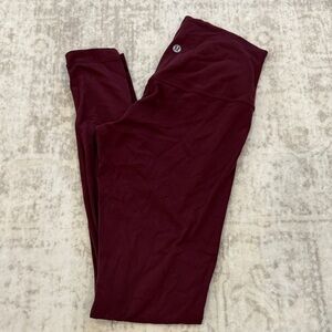 lululemon athletica Kids Burgundy Leggings